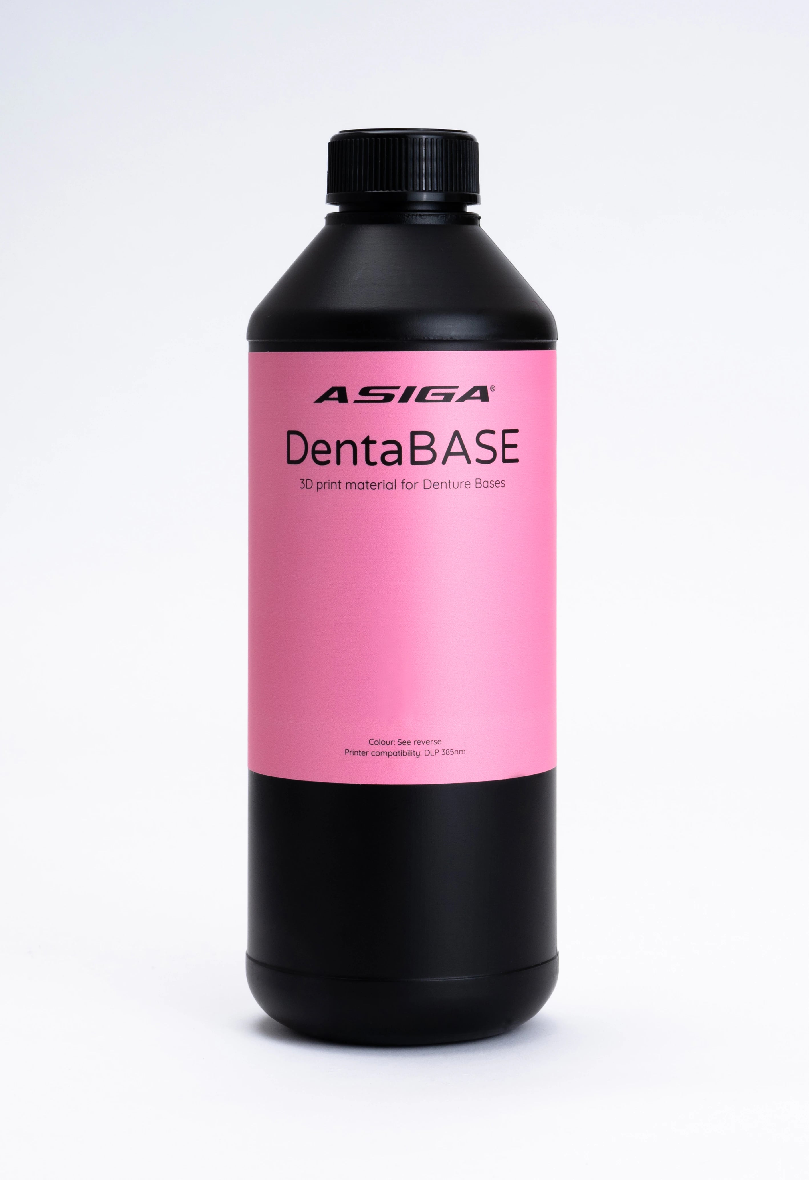 Asiga DentaBASE 3D Print Resin for Denture Bases, Natural Pink (N1), 1.1 kg Bottle