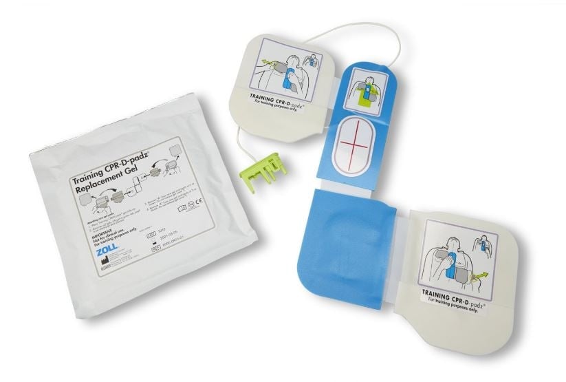 Zoll Medical CPR-D-padz Training Electrodes, For Use with AED Plus Trainer, Includes 1 Pair of Disposable Adhesive Gels
