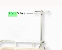 Lakeside Adjustable IV Pole for Cart