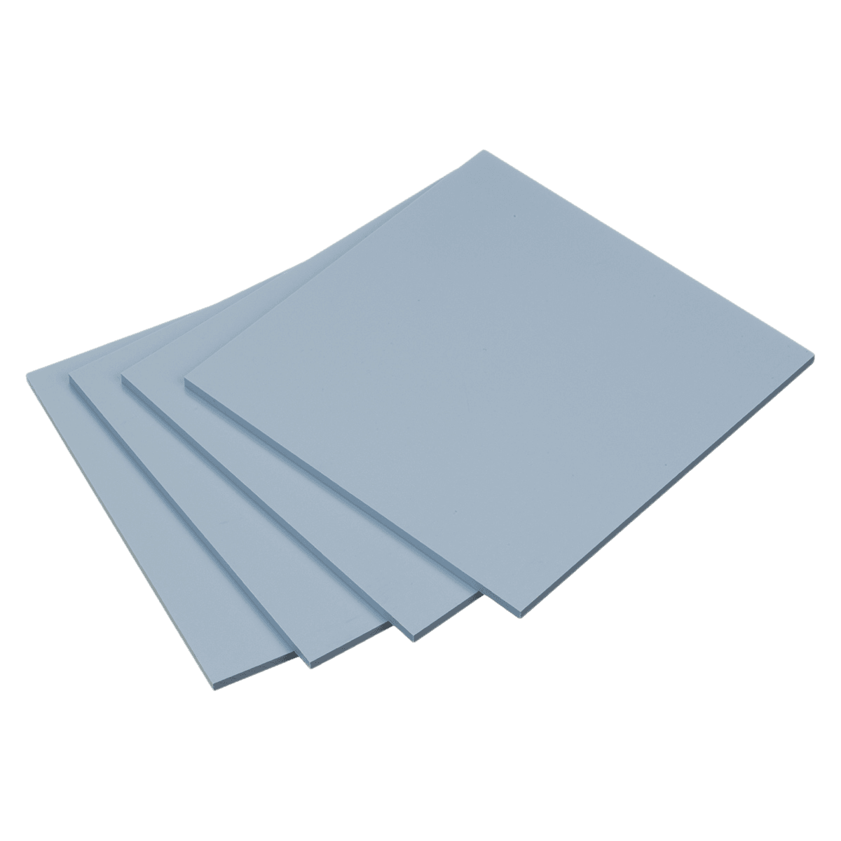 Keystone ProForm Custom Tray Material, 0.125" (3.2mm) High-Impact Styrene Sheets, Blue, 5" x 5", 25/Box, 9617390