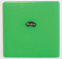 Pro-Form Mouthguard Laminates, 5" x 5", 0.160" (4mm), Green, Solid-Color, 12/Pk, 9600800