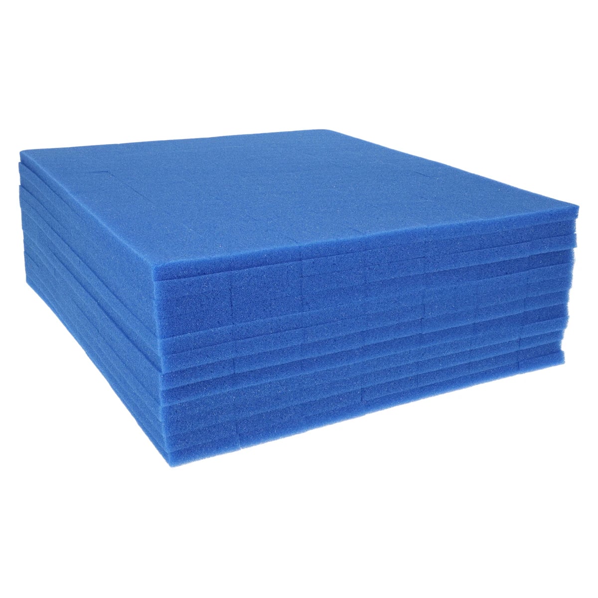 Keystone Foam Fillers for Rigid C&B Boxes, 2" x 3/8", Blue, Box of 1000