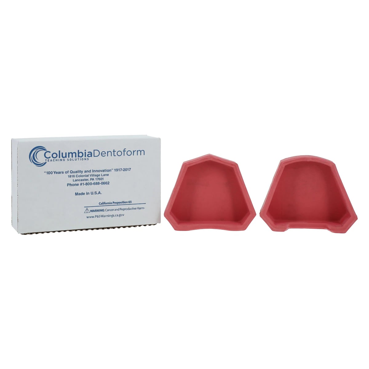 Columbia Dentoform Model Former R1X, Extra Large, Rubber, 2/Pkg