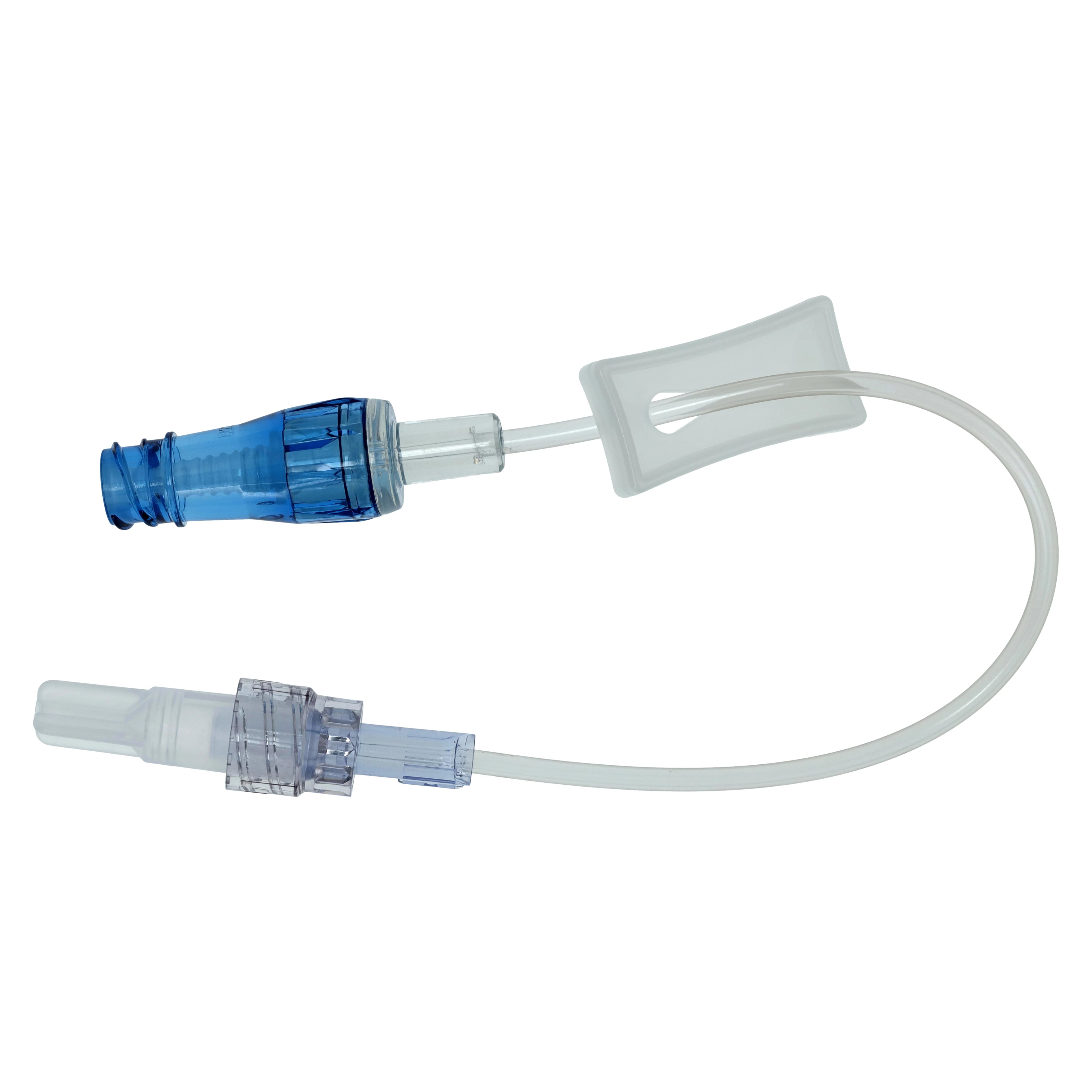 Lifeshield IV Extension Set, Microbore, 7-5/8" Tubing, Male Luer Lock Adapter/Retractable SPIN-LOCK Adapter, Gravity Slide Clamp, Clave, MAP, Sterile, 50/Case