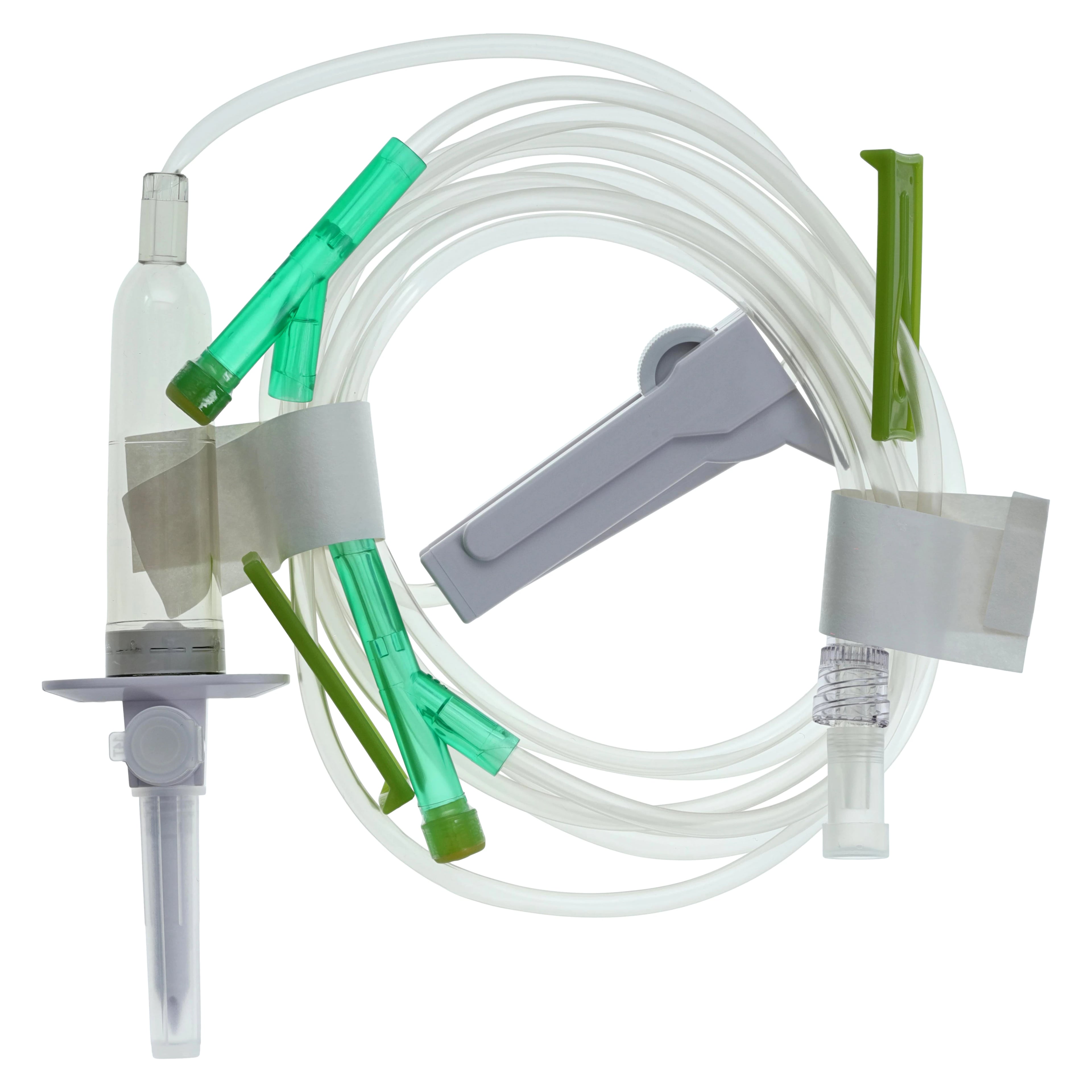 ICU Medical Lifeshield IV Administration Set, Prepierced 2 Y-Injection Sites, 100" (254 cm), 15 Drops/mL, Priming Volume 16 mL, Non-DEHP, Each