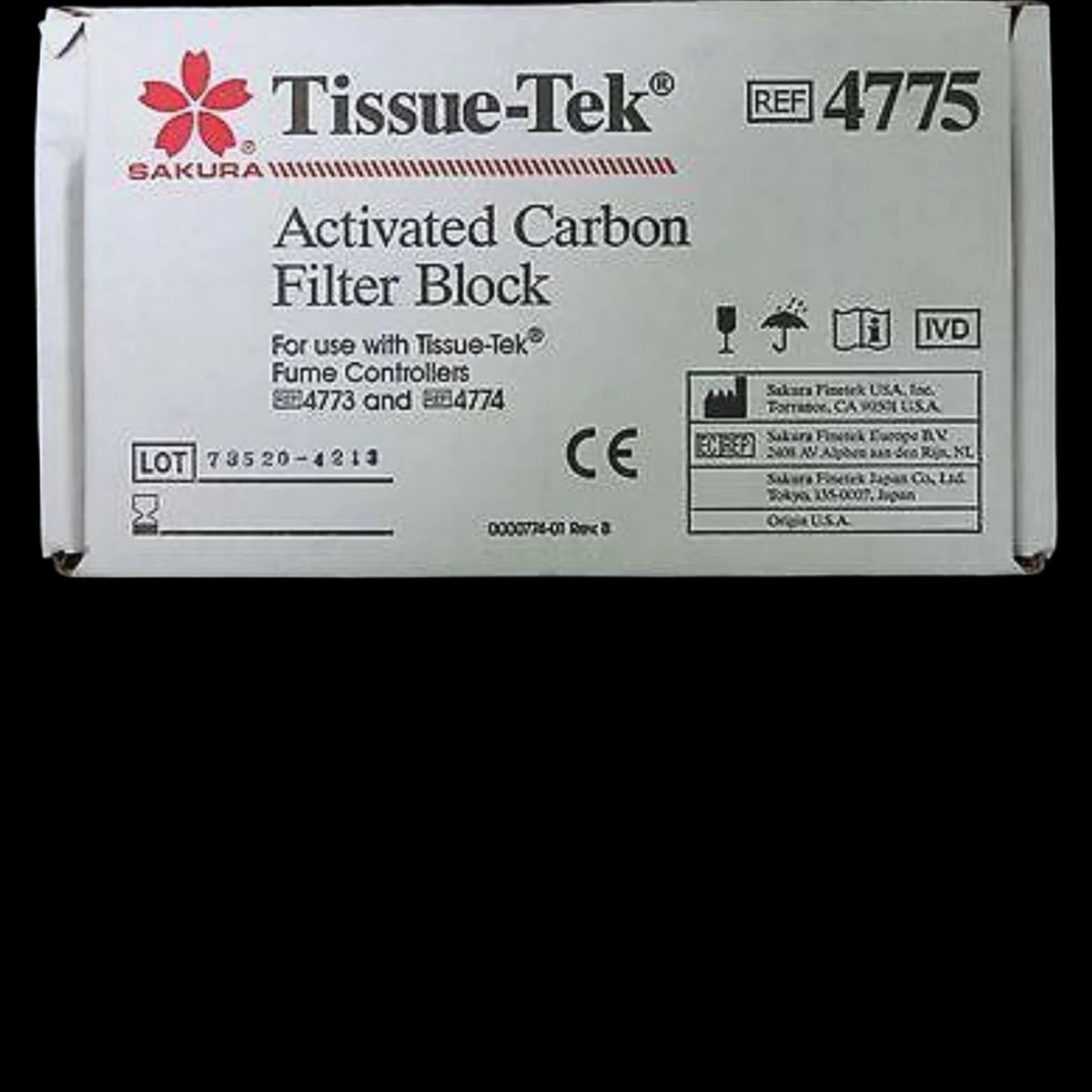 Tissue-Tek SCA Activated Carbon Filter for 4774, 2/Case