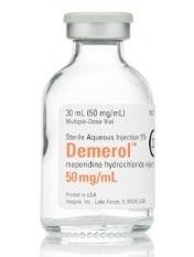 Demerol (Meperidine HCl) Injection 50 mg/mL, 30 mL Multi-Dose Vial