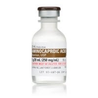 Aminocaproic Acid Injection 250mg/mL, SDV, 20mL, 25/Package