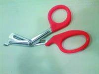 Fine Surgical Instruments Utility EMT Shears, 7-1/2" Stainless Steel, Autoclavable, Orange Handle