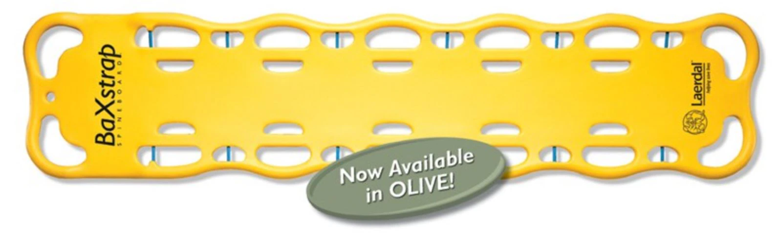 Laerdal BaXstrap Spineboard, Yellow, Adult/Pediatric
