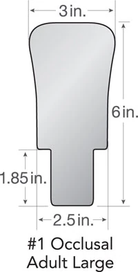 Select Dental #1 Fog-Free Intraoral Photo Mirror, Adult Large Occlusal, X-Wide, Non-Latex, 1 Each