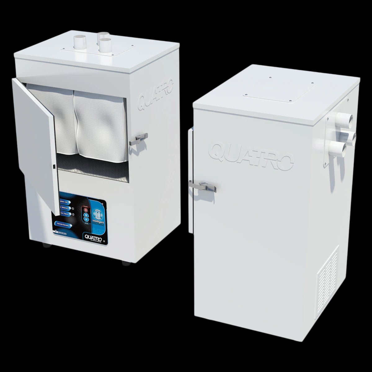 Quatro Air Technologies MedEVAC Multipure 4-Station Dust Collector, 100-120V, 12A, 54 dB(A), #AA375