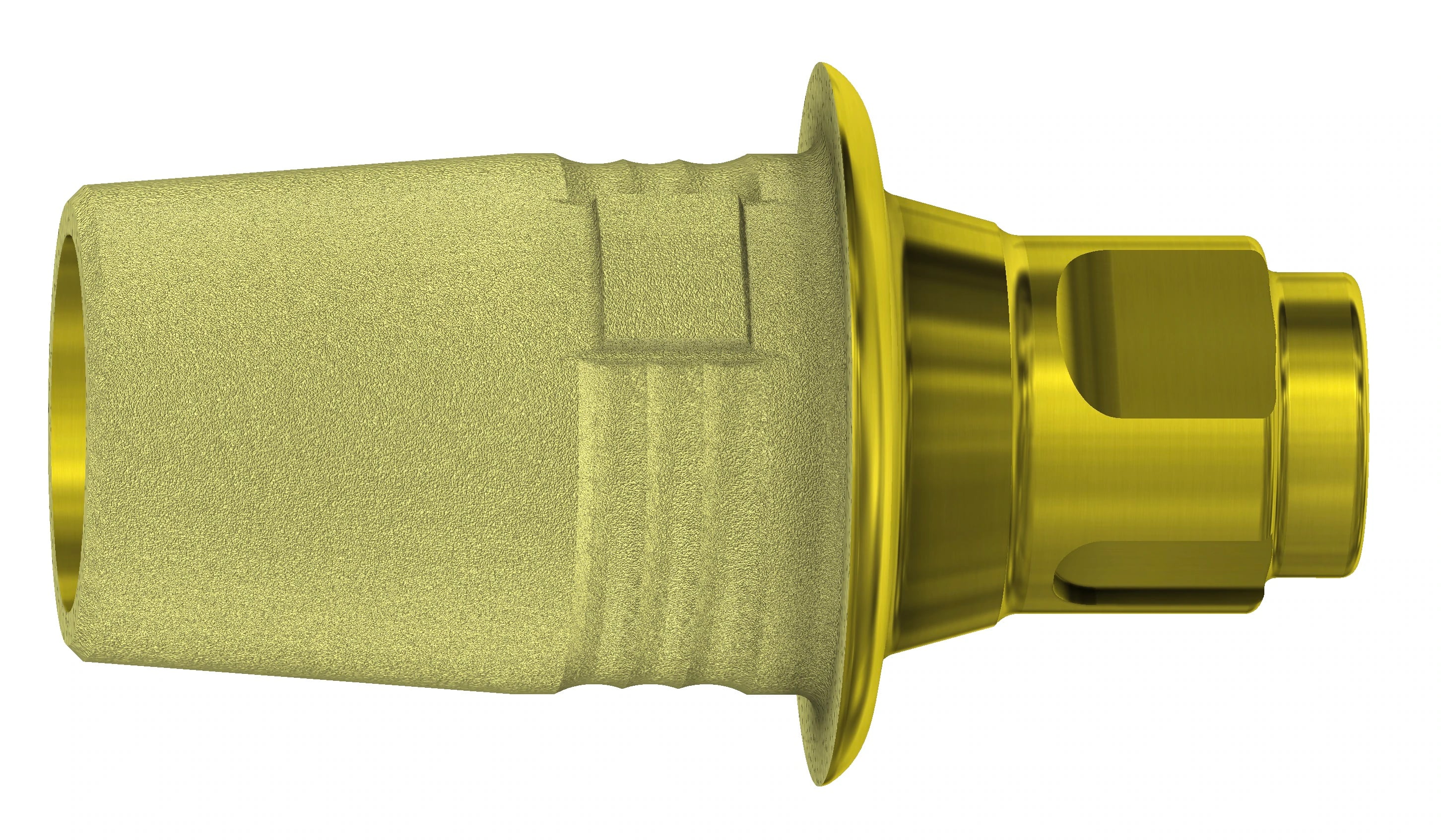 Dess C-Base Engaging NC Conical BL Ti Base, Gold Anodized, Platform 3.3, Includes Final Screw (SKU 19.032)