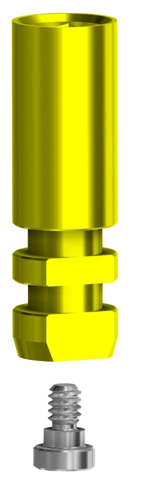 DESS Digital Analog for BioHorizons Internal Hex NP 3.5, Anodized Yellow, 1 Each