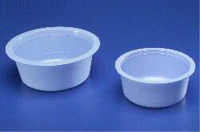 Cardinal Bowl Solution 32 Oz Disposable, Round Plastic, White