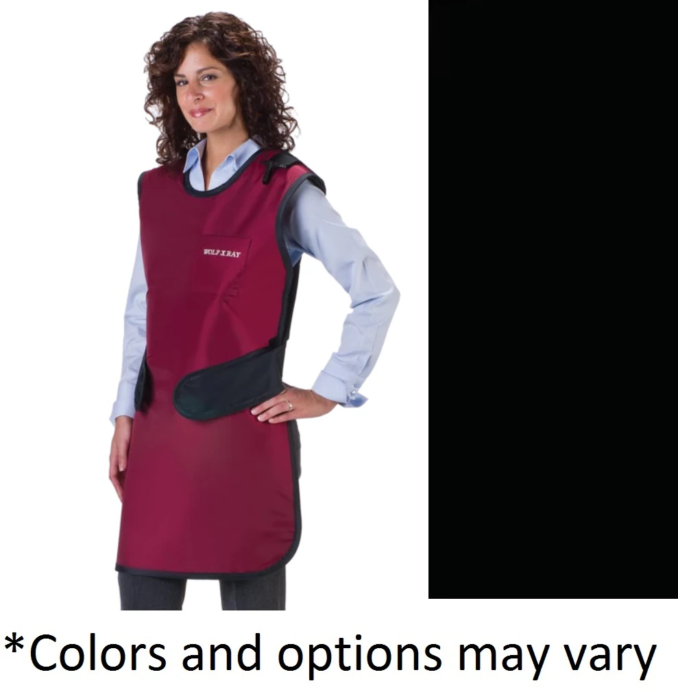 Wolf X-Ray EZ Wrap X-Ray Protective Apron, Black, 0.5mm Lead, Small