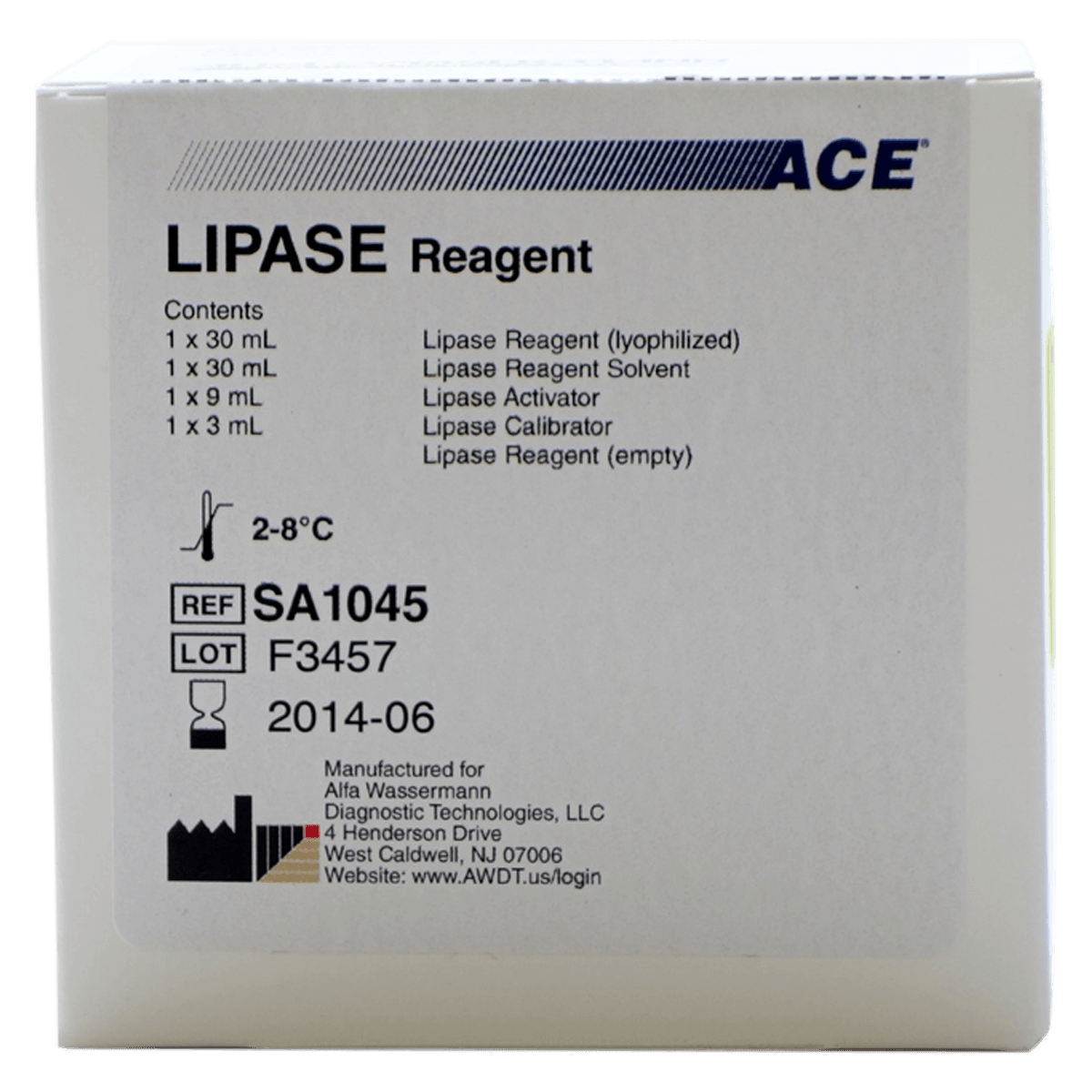 Ace Alera Lipase Reagent, Multi, 150/Box