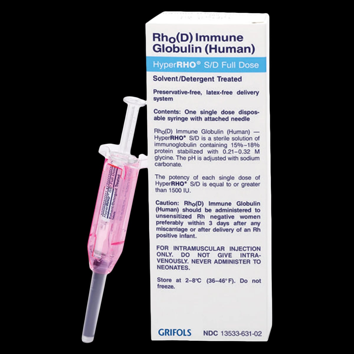HyperRho S/D Full-Dose Syringe, 1500 IU/mL, 1 mL Prefilled Syringe