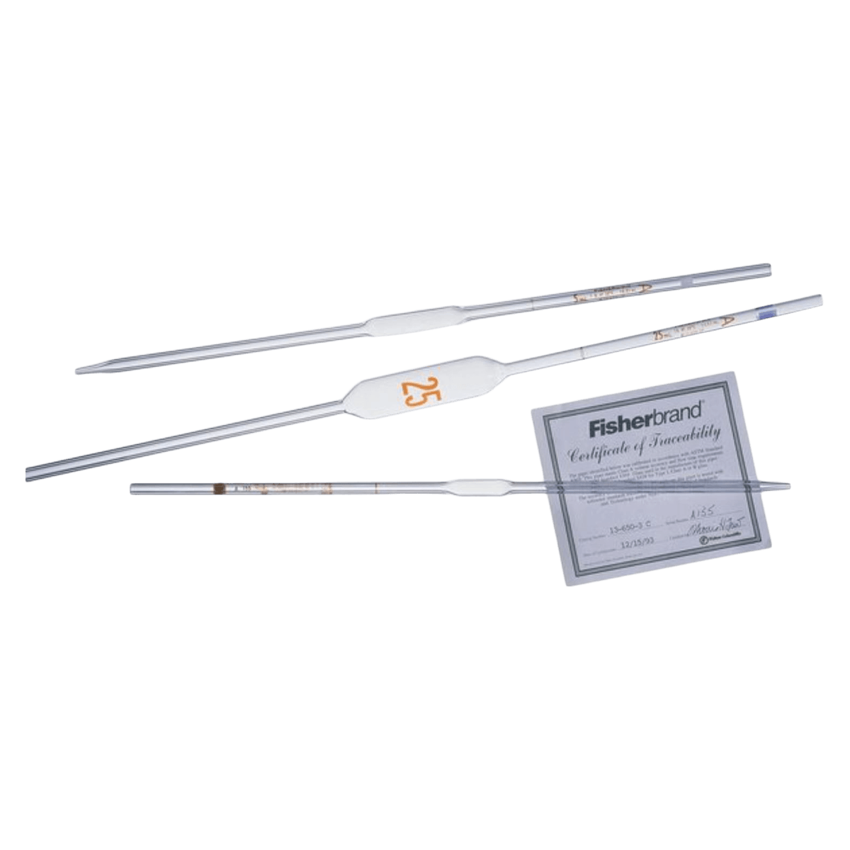 Fisherbrand Class A Volumetric Pipette, 10 mL, Graduated, Reusable, 12/Case