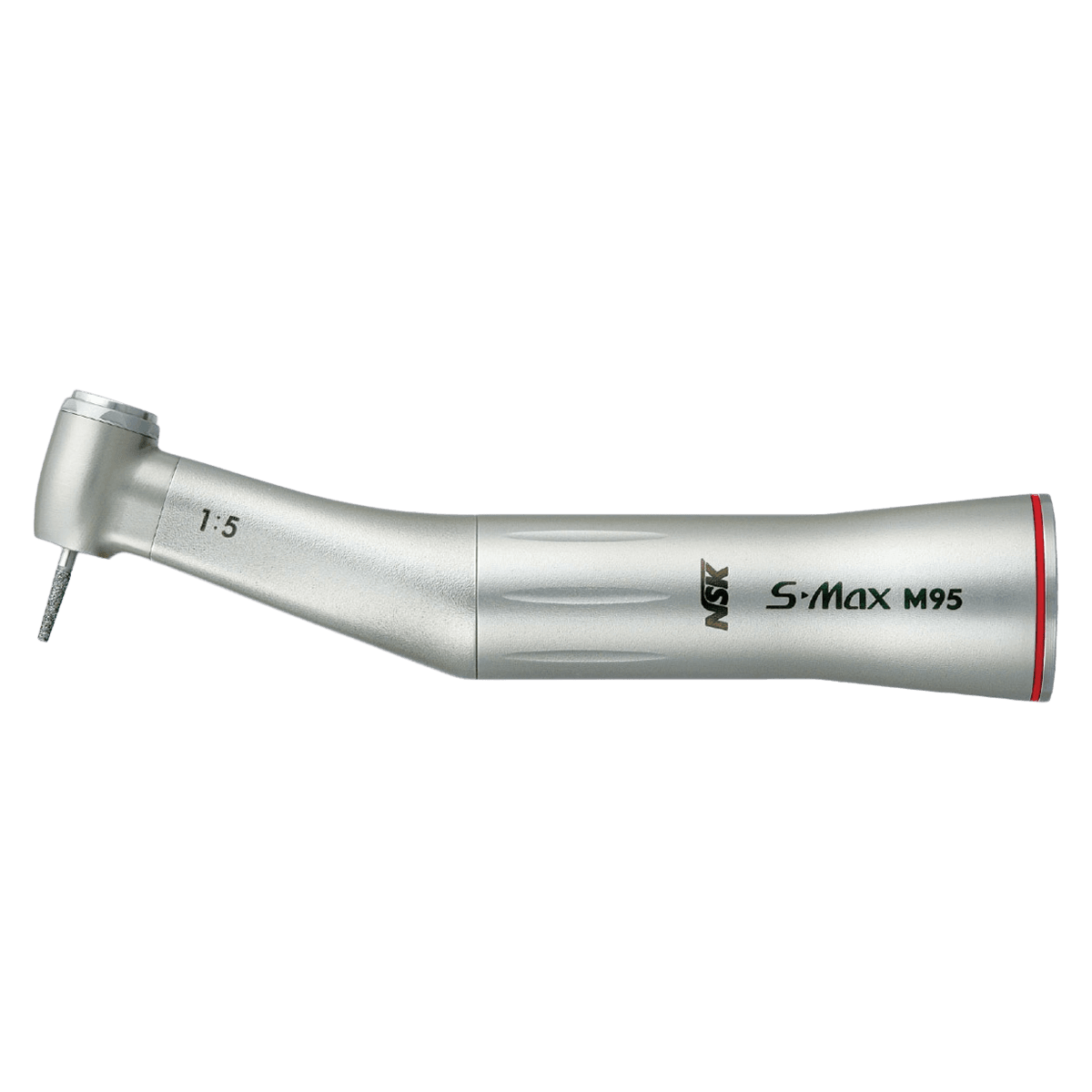 NSK S-Max M95 High Speed Contra Angle Handpiece, 1:5 Increasing, Non-Optic, Push-Button Autochuck, 200,000 rpm, Electric, C1026