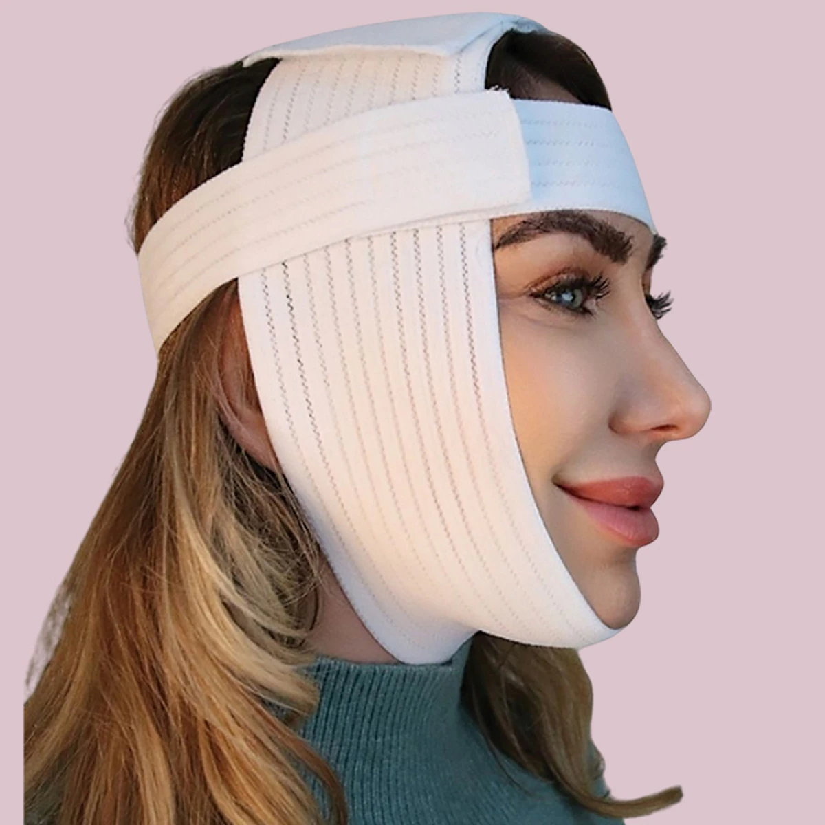 Universal Facial Compression Wrap, One Size, White