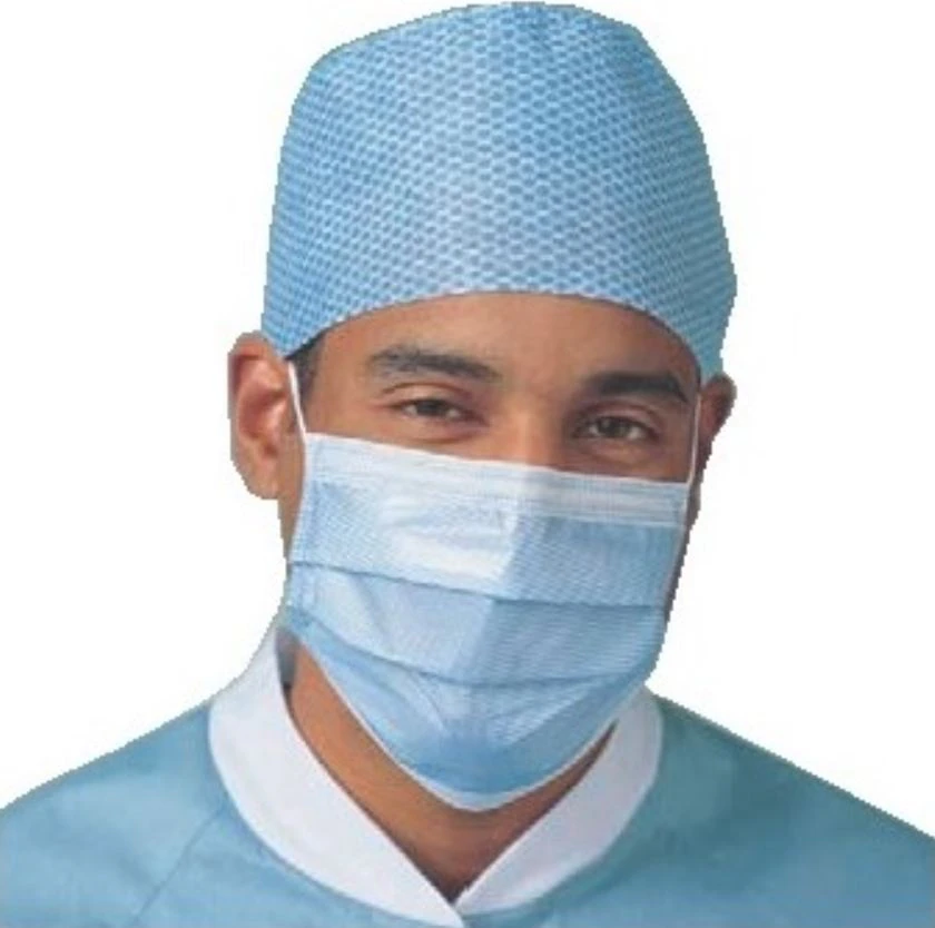 Molnlycke Sofloop Extra Protection Surgical Mask, Blue, Barrier, Not ASTM Rated, Latex-Free, 50/Box
