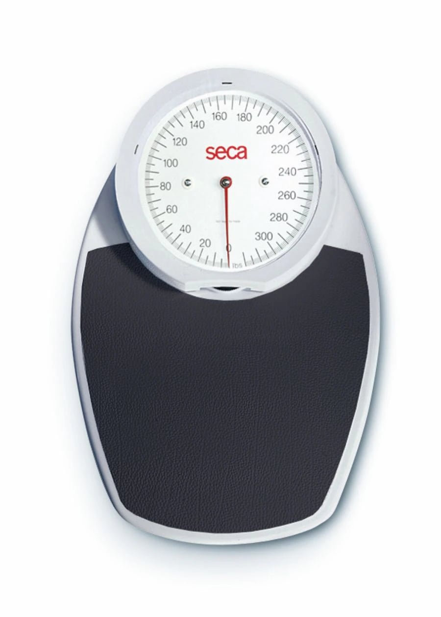 Seca Floor Scale, Mechanical Dial, Adult/Pediatric, 320 lb / 150 kg Capacity