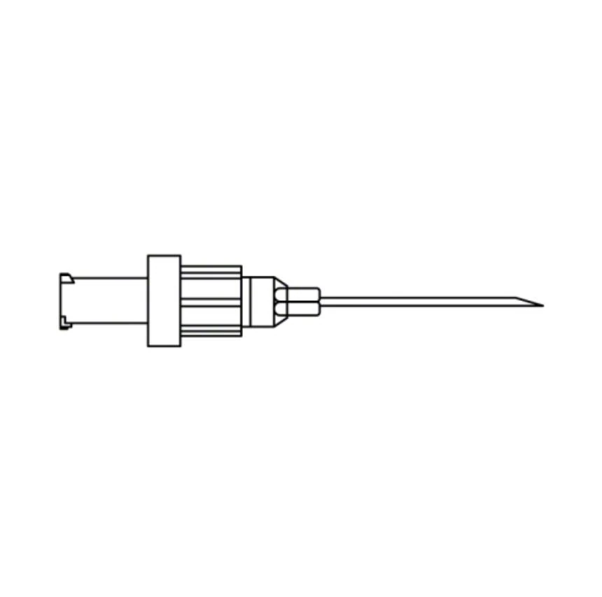 B. Braun Closed Backcheck Valve with Needle, 17 Gauge 1", Non-Latex, 100/Case