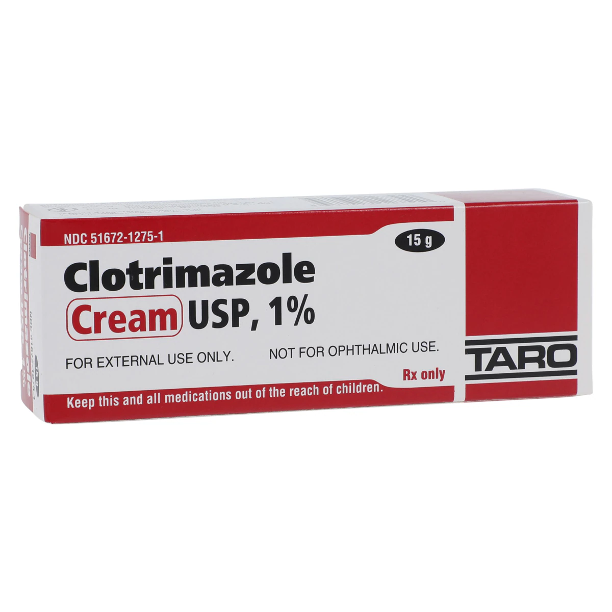 Clotrimazole Cream 1%, Topical, 15g Tube, Taro Pharmaceutical