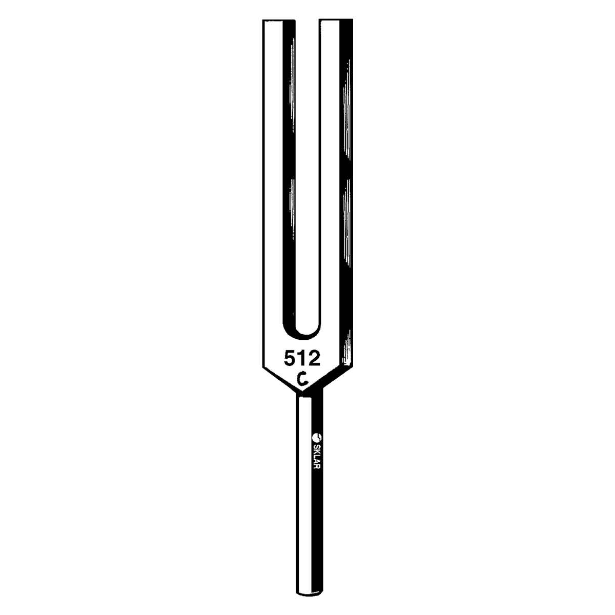 Sklar Instruments Tuning Fork, C-512, Aluminum Alloy, Each
