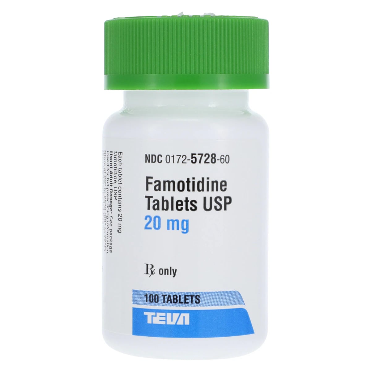 Famotidine Tablets 20mg, 100/Bottle, Teva Pharmaceuticals