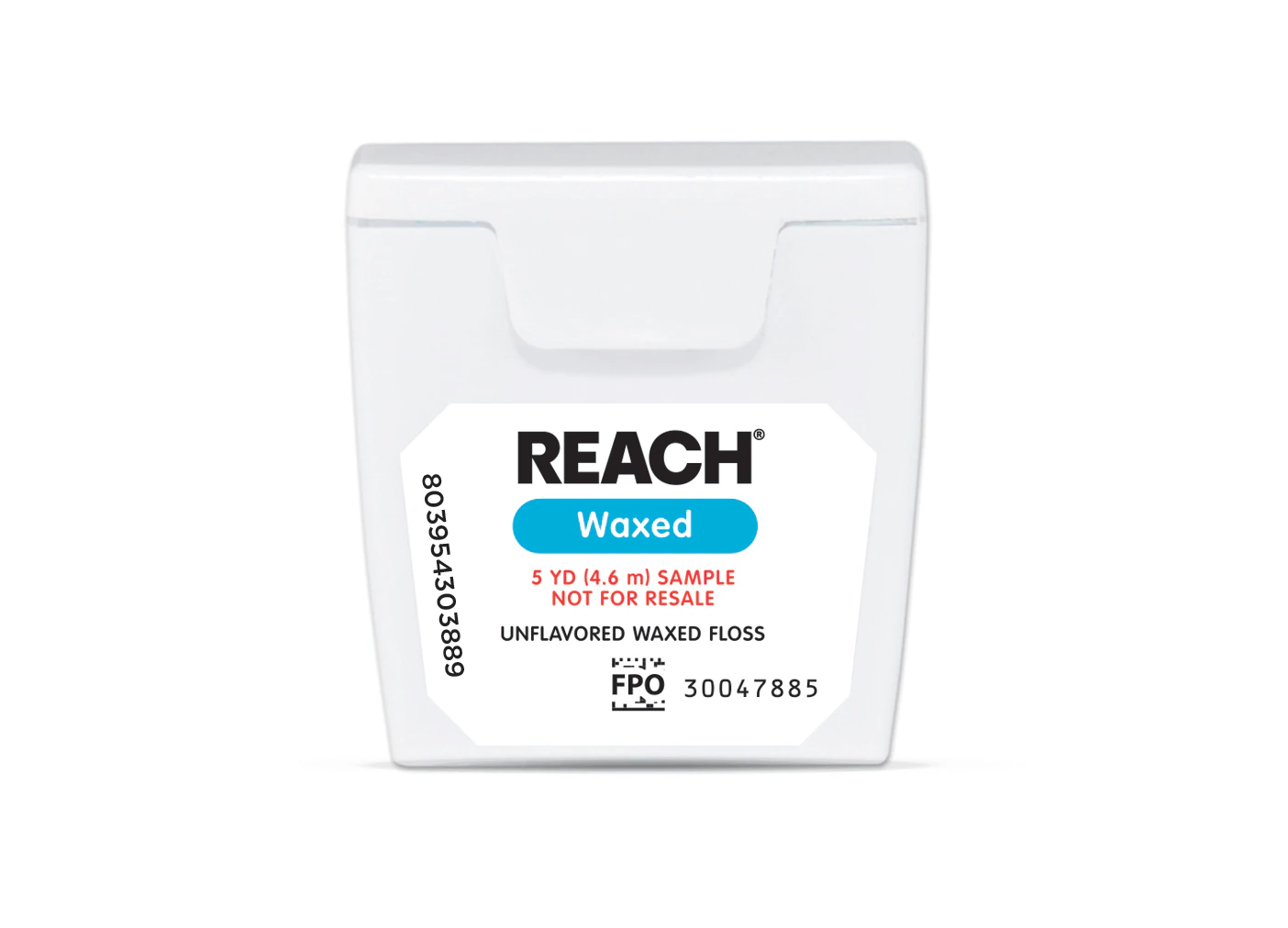 Reach Waxed Dental Floss, Patient Trial Size, 5 yd, Unflavored, 144/Case, 211896700