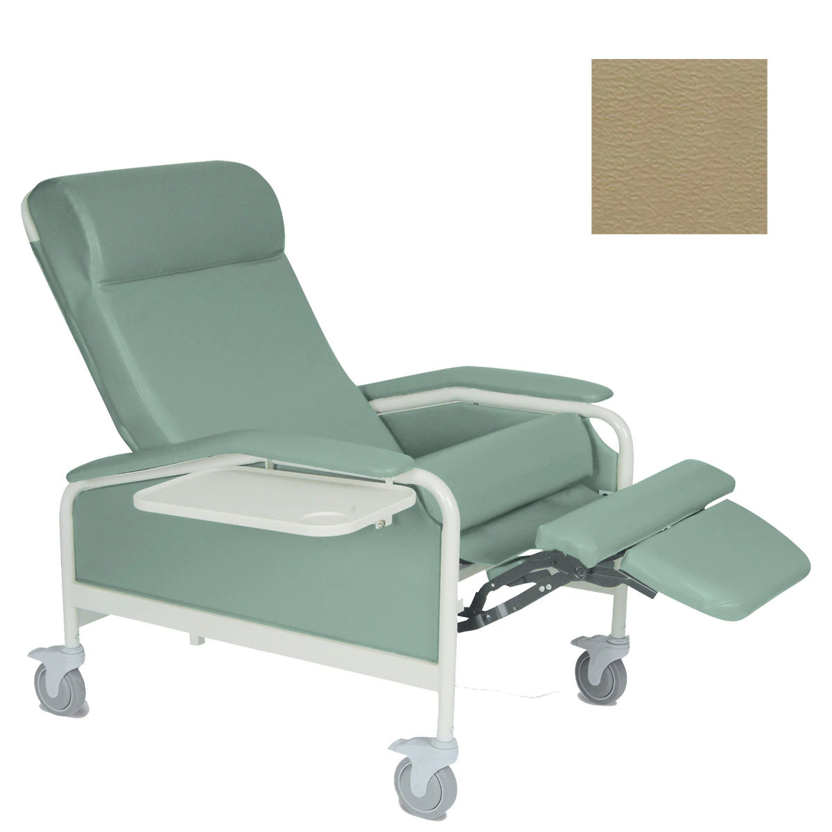 Winco CareCliner XL Series Clinical Recliner, Vinyl, Taupe, 450 lb Capacity, Each