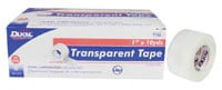 Dukal Hypo-Clear Surgical Tape, Plastic, 1" x 10 yd, Transparent, Non-Sterile, 144 Rolls/Case
