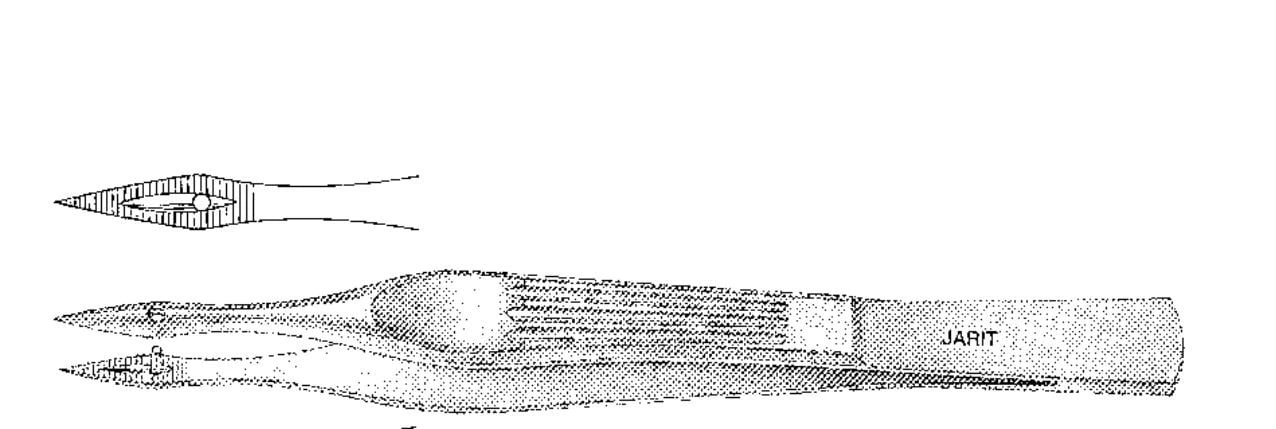 Jarit Walter Splinter Forceps, Straight, 4-1/8"