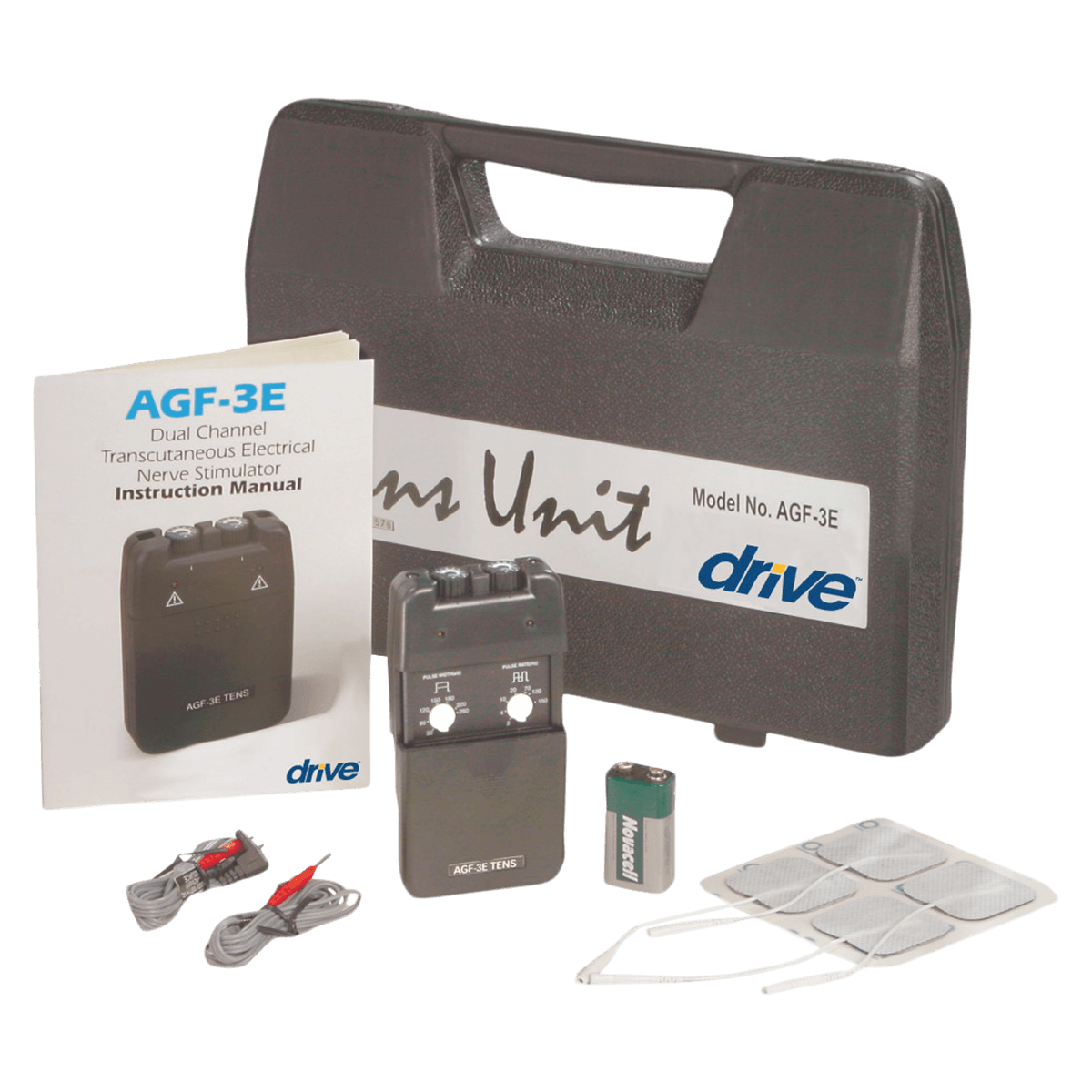 Drive Medical Designs Dual Channel TENS Unit with Case