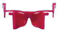 Nola Dry Field Tongue Guard, Small, Red, Disposable Plastic, 2/Pack