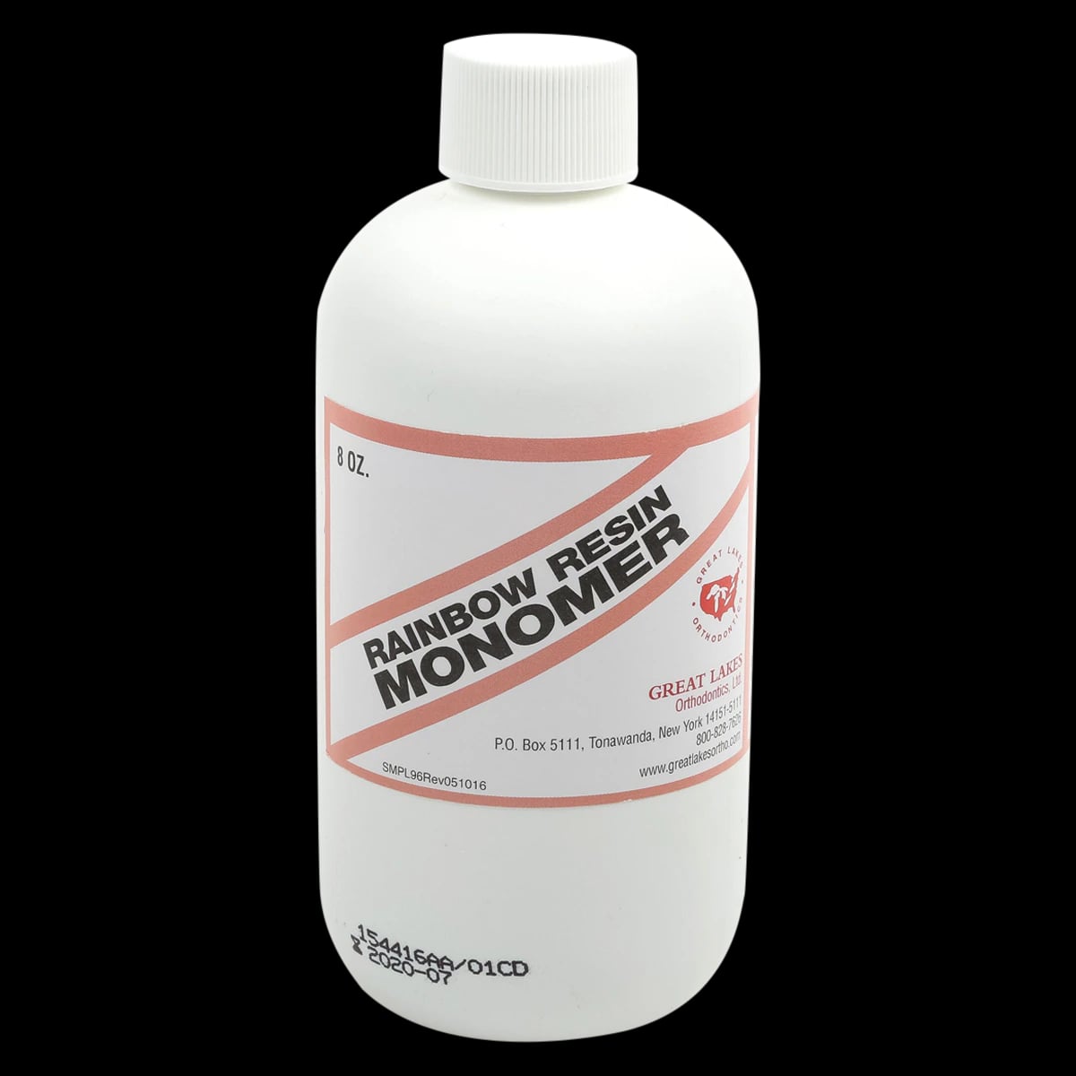 Great Lakes Dental Technologies Rainbow Resin Monomer, Violet, 8 oz Bottle