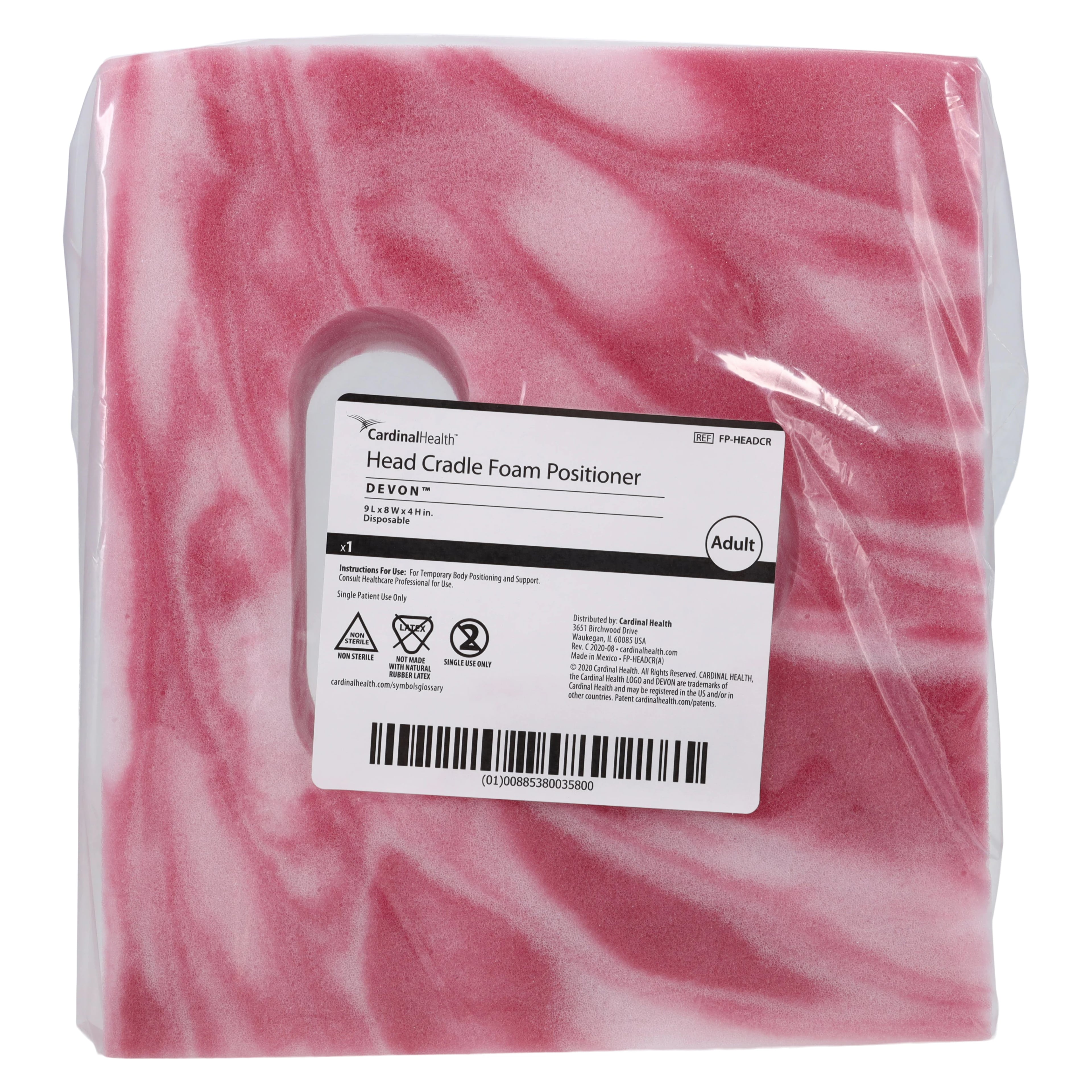 Cardinal Health Head Cradle Foam Positioner, 18.5 x 20.3 x 26.5 in