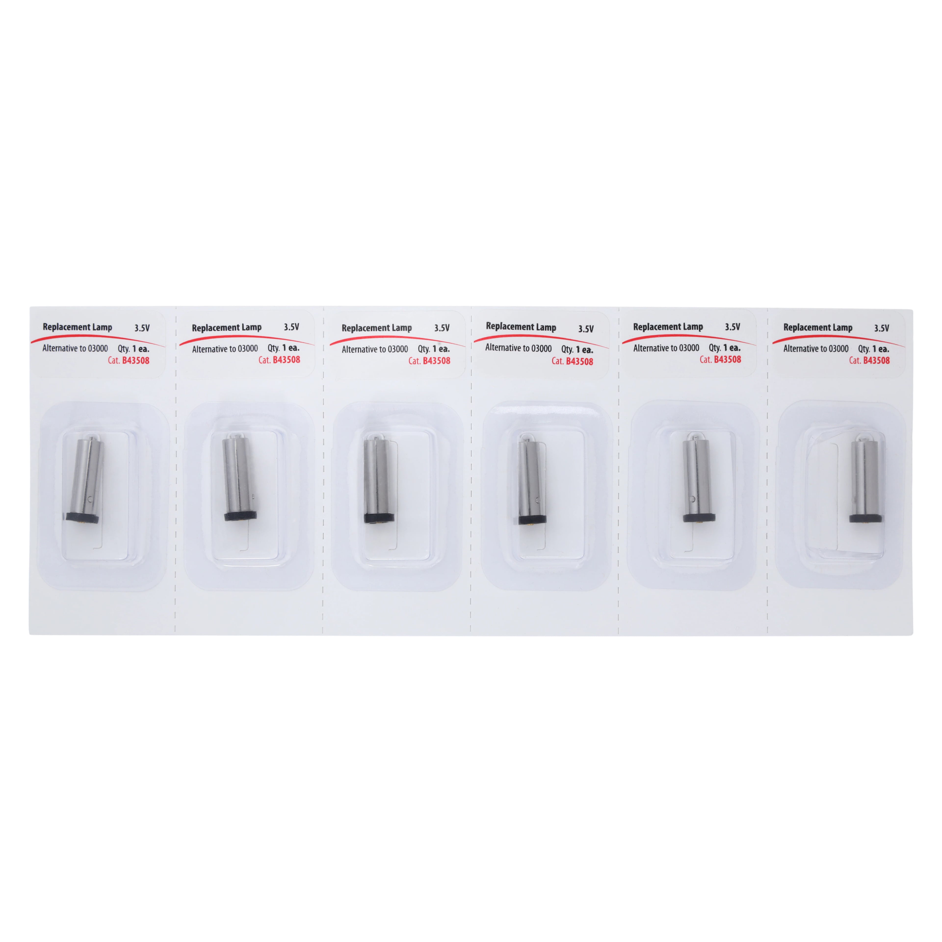 Welch-Allyn Episcope Replacement Halogen Bulb, 6/Box