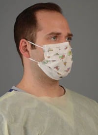 Cardinal Earloop Procedure Masks, ASTM Level 1, Adult, 50/Box