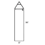 Cardinal Health Laser Drape, Telescopic Arm Field, 9" x 96"