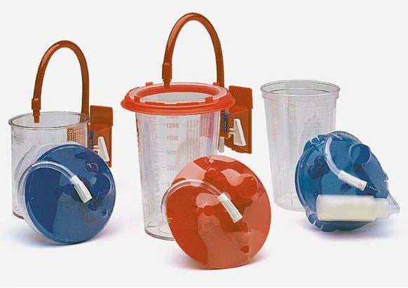 Cardinal Cord Flex Liner Kit with Tube, Flex Advantage Suction Canister, 50/Case