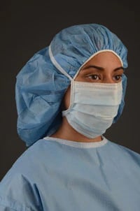 Cardinal Health Secure-Gard ASTM Level 1 Surgical Mask, Tie-On, Fog-Free Foam, Blue, 50/Box, AT71235