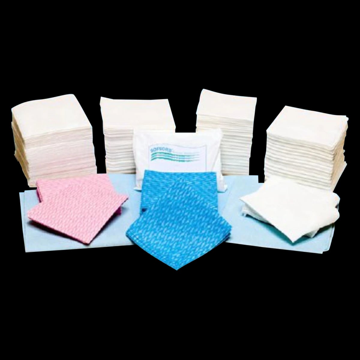 Techstyles Softybath Hand Towel, Blue Rayon, 18" x 38", DRC