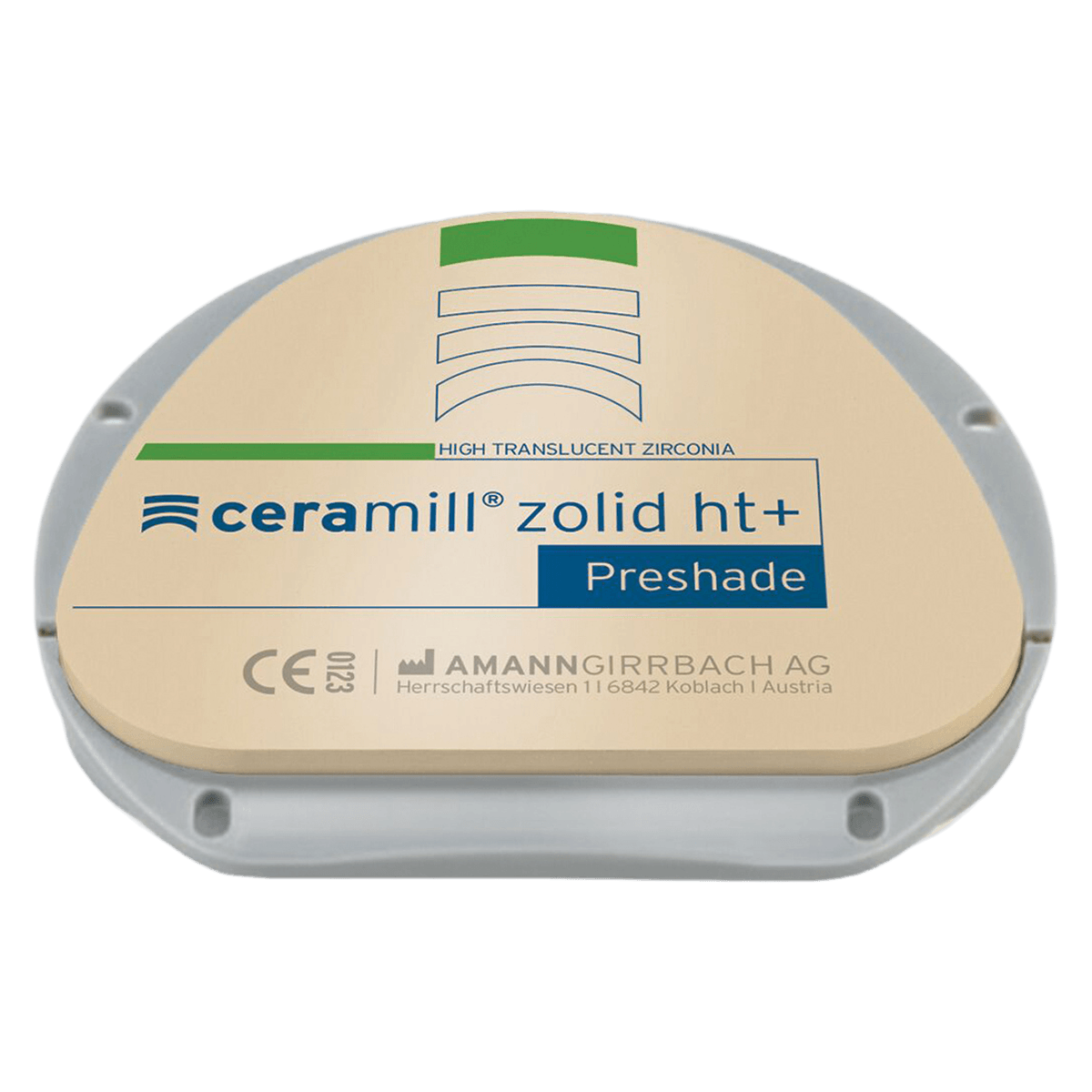Ceramill Zolid HT+ PS C3 Zirconia Disc, 71x14mm, Each