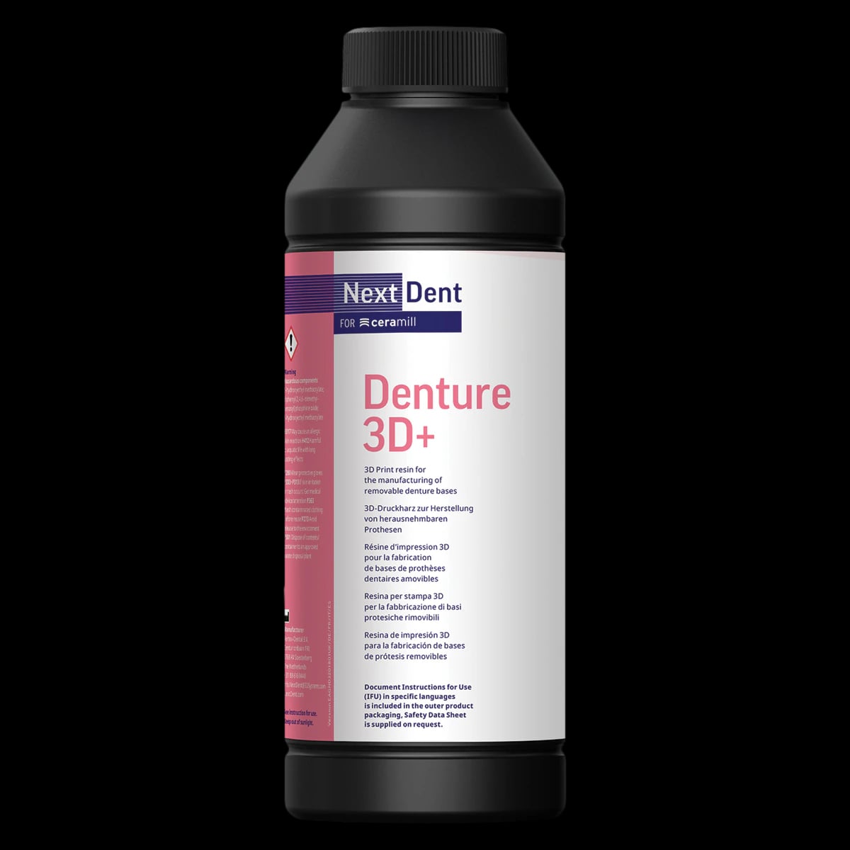 NextDent Denture 3D+ Resin, Dark Pink, 385/405nm, 1kg