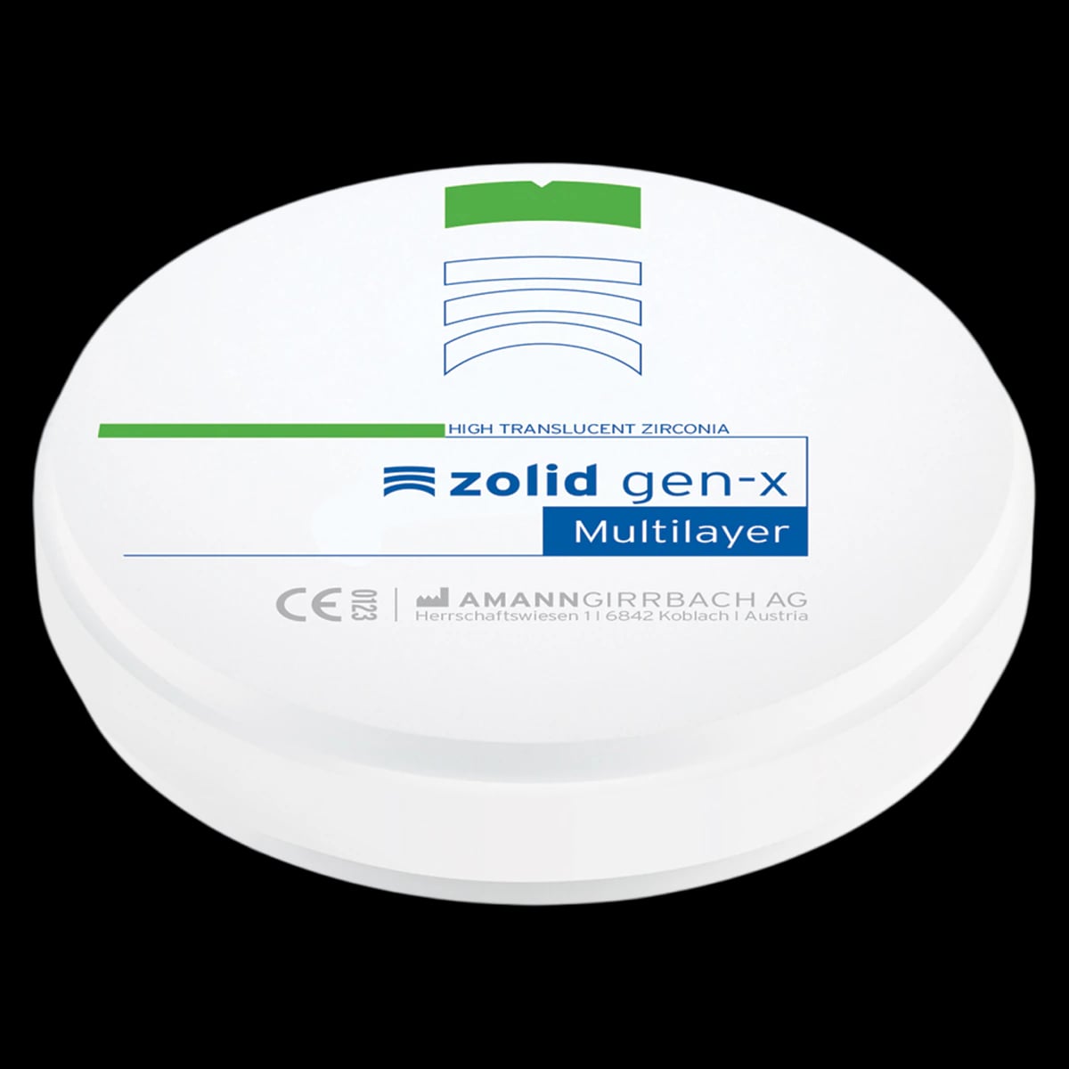 Zolid Gen-X Zirconia Disc C1, 98x20mm, Each