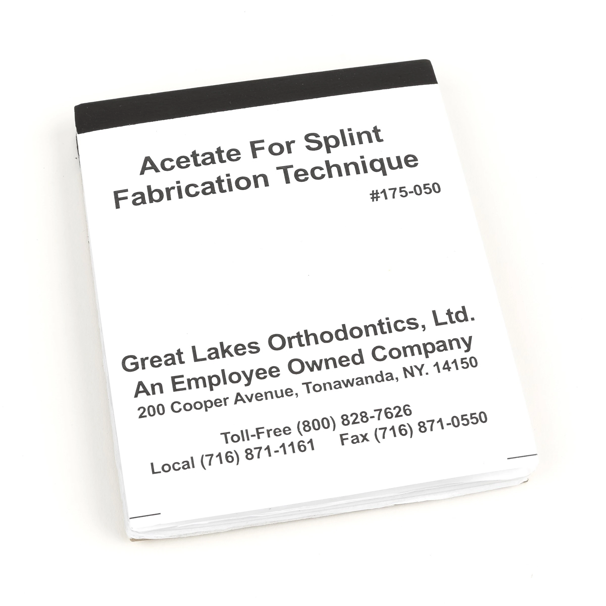Great Lakes Dental Tech Cephalometric Tracing Acetate Pad, 4" x 5", Beige, 100 Sheets/Pack