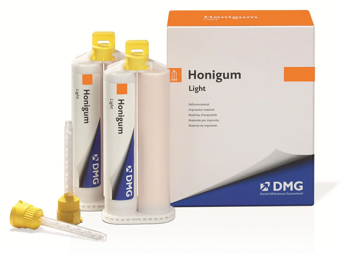 Honigum Automix Light Body VPS Impression Material, Regular Set, 50 ml Cartridges, 2/Pkg, Honey, 999831